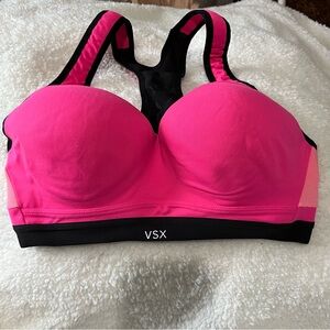 Victoria’s Secret VSX Sports Bra Active Running Underwire Neon Pink 34D